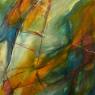 Amplitude, acrylique, pastel et fusain sur mylar, 91 x 61 cm (36x 24 po)