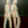 Les âmes soeurs, acrylique sur toile, 41 x 30.5 cm (16 x 12 po)

