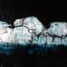 Le glacier 2, acrylique sur toile, 46 x 75 cm (18 X 29,5 po)